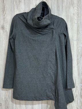 Lululemon Savasana Wrap Jacket Heathered Charcoal Jacket Wrap Size 4